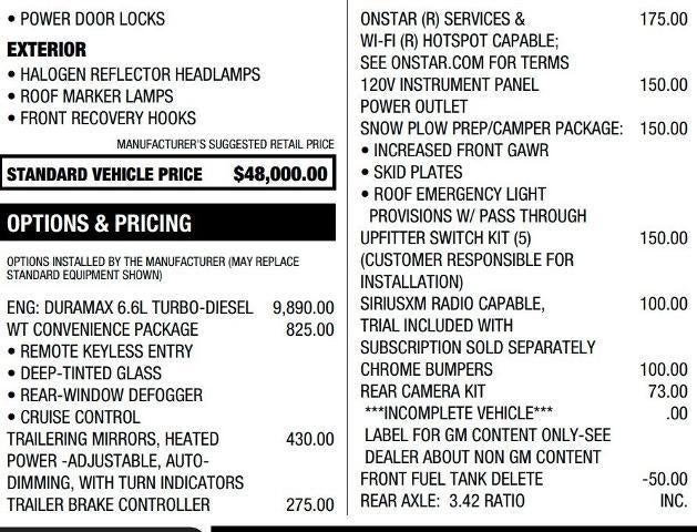 2023 Chevrolet Silverado 3500HD Chassis Work Truck
