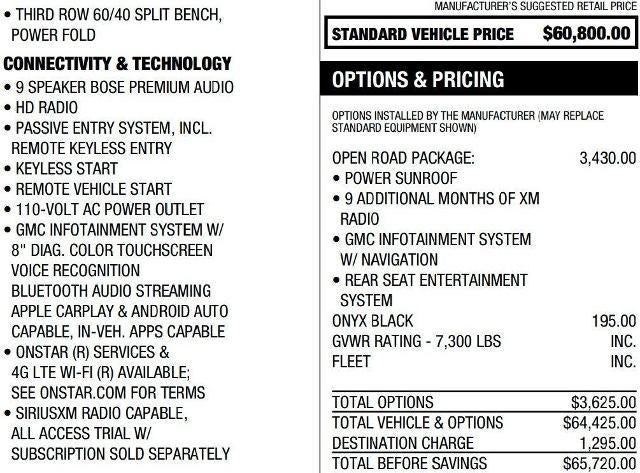 2020 GMC Yukon 4WD SLT