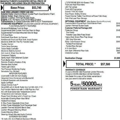 2021 RAM 2500 Laramie Crew Cab 4x4 6'4' Box