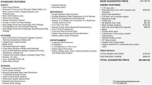 2018 Subaru Impreza 2.0i Sport 5-door CVT