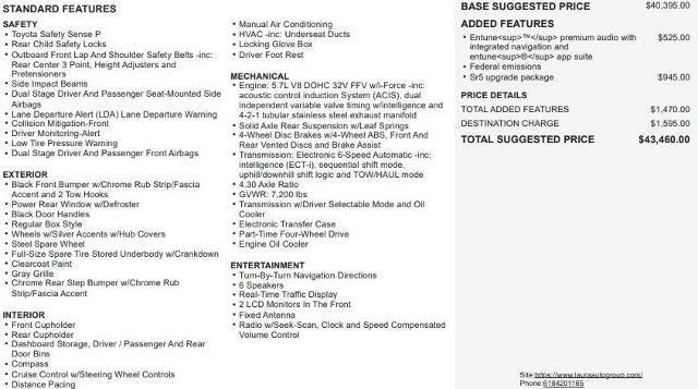 2019 Toyota Tundra SR5 5.7L V8