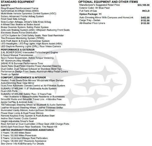 2023 Subaru WRX Premium Manual