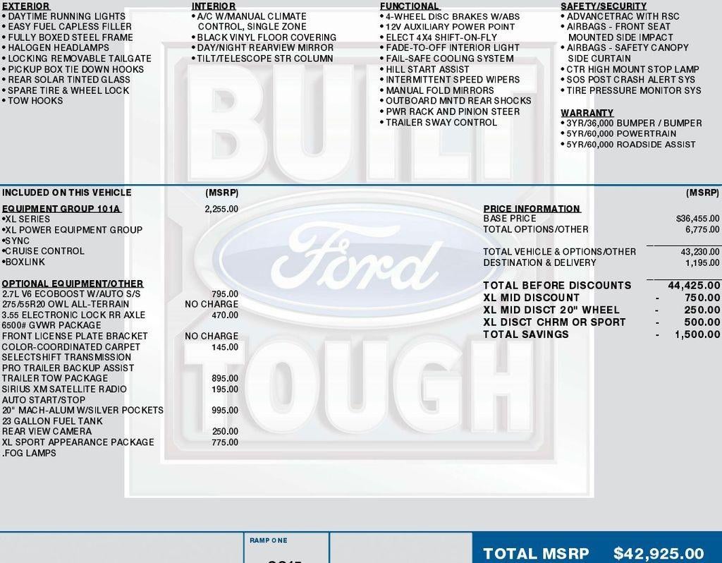 2016 Ford F-150 XL