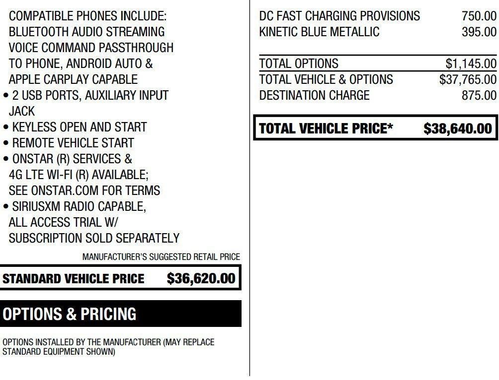 2020 Chevrolet Bolt EV LT