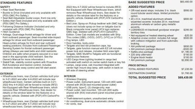 2022 GMC Sierra 1500 AT4