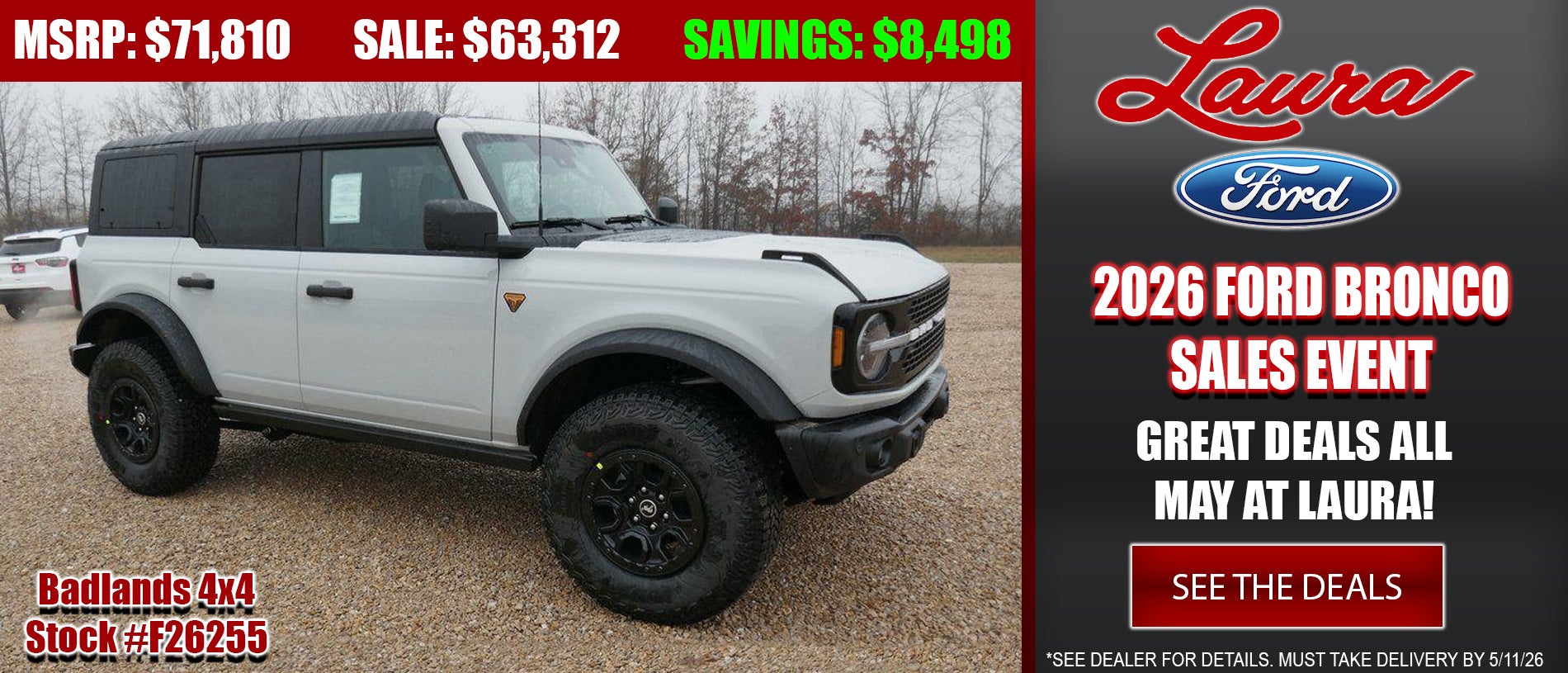 Explore 2025 Ford Bronco at Laura Ford of Sullivan, LLC in Sullivan MO