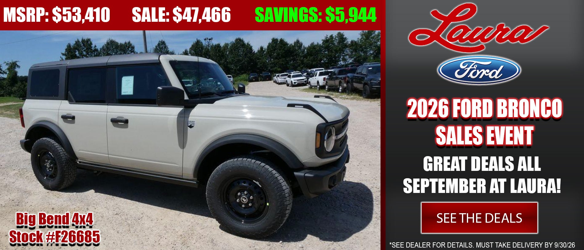Explore 2025 Ford Bronco at Laura Ford of Sullivan, LLC in Sullivan MO