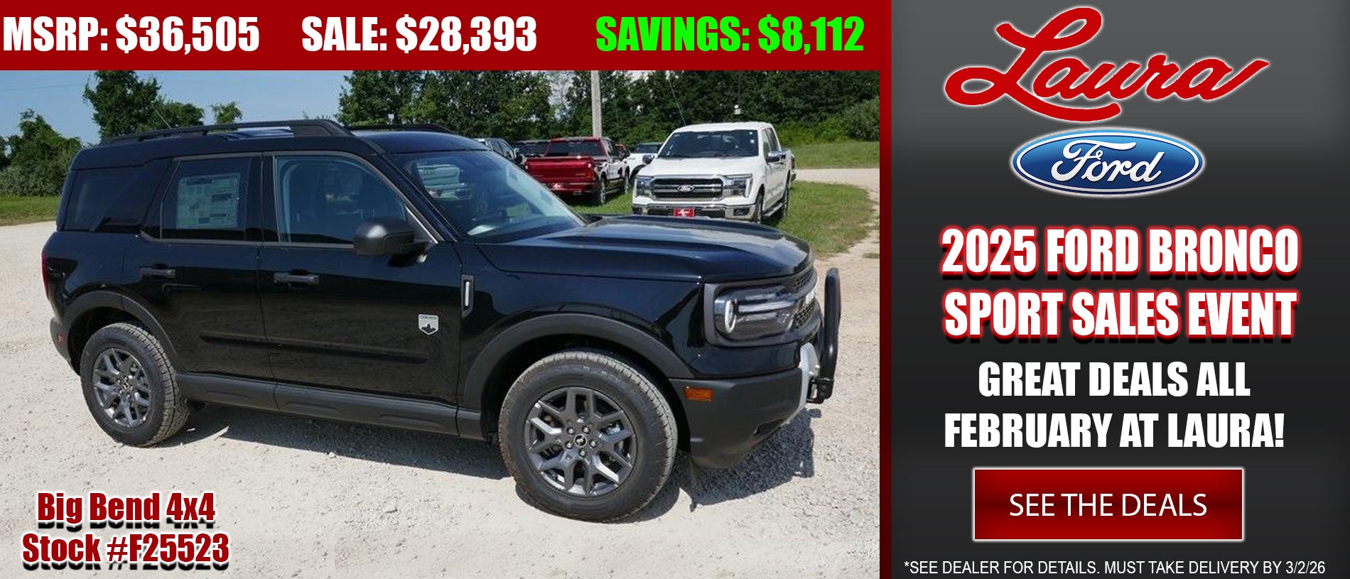 Explore 2025 Ford Bronco Sport at Laura Ford of Sullivan, LLC in Sullivan MO