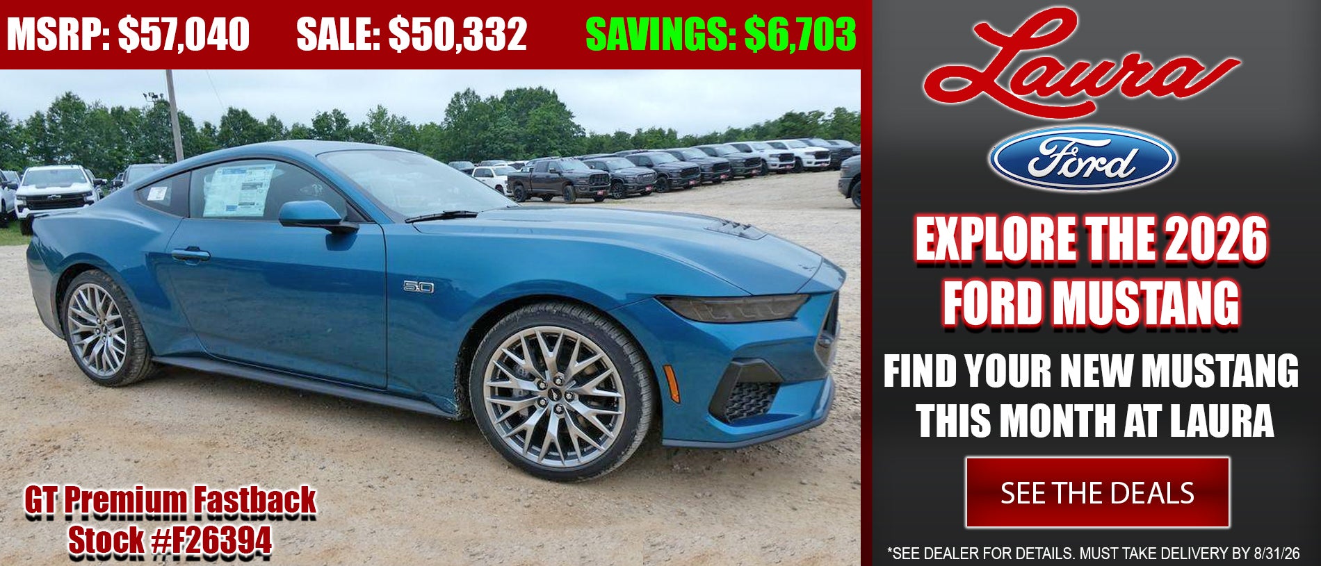 Explore 2025 Ford Mustang at Laura Ford of Sullivan, LLC in Sullivan MO