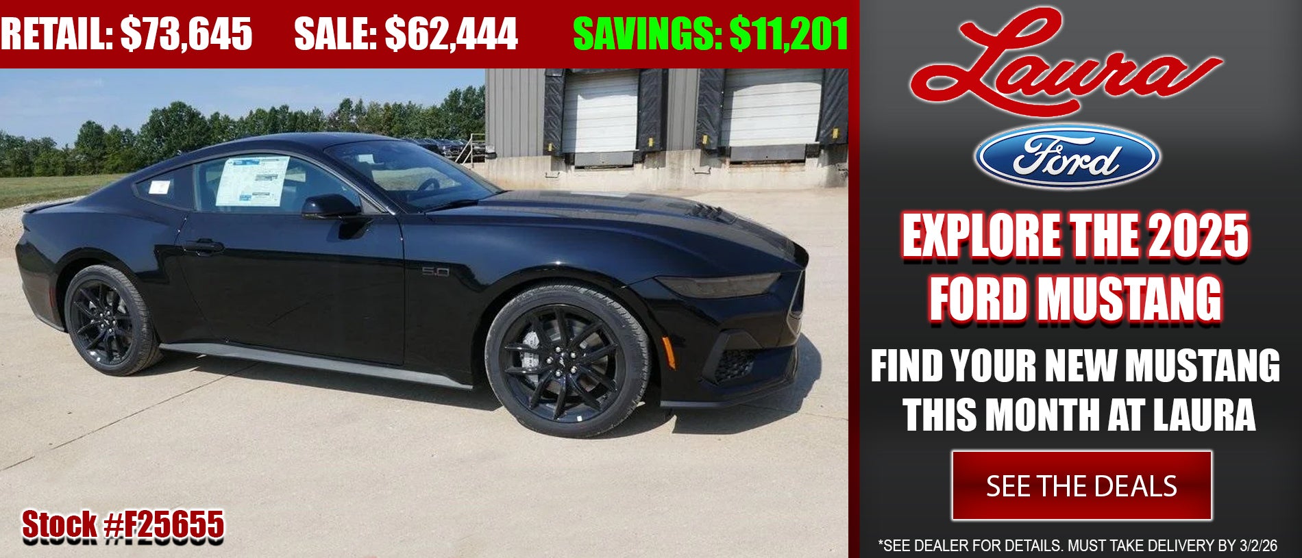 Explore 2025 Ford Mustang at Laura Ford of Sullivan, LLC in Sullivan MO