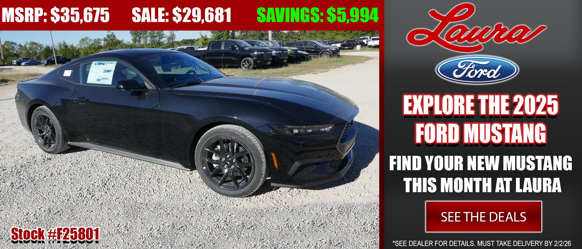 Explore 2025 Ford Mustang at Laura Ford of Sullivan, LLC in Sullivan MO